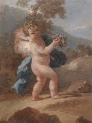 Putti in a landscape unknow artist